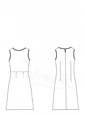 Sleeveless Dress Pattern K-7050