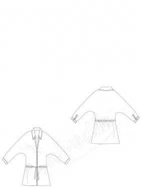 Batwing Sleeve Shirt Pattern K-2075