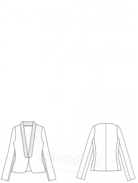 Shawl Collar Jacket Sewing Pattern