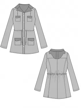 Форма для пальто с капюшоном K-9065