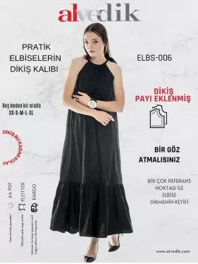 Boyundan Bağlamalı Elbise Dikiş Kalıbı PDF